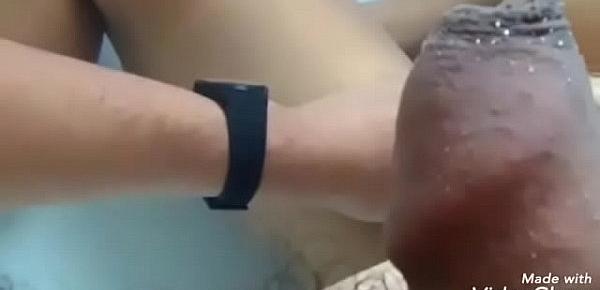  Fingering and fucking my girl in a motel bath